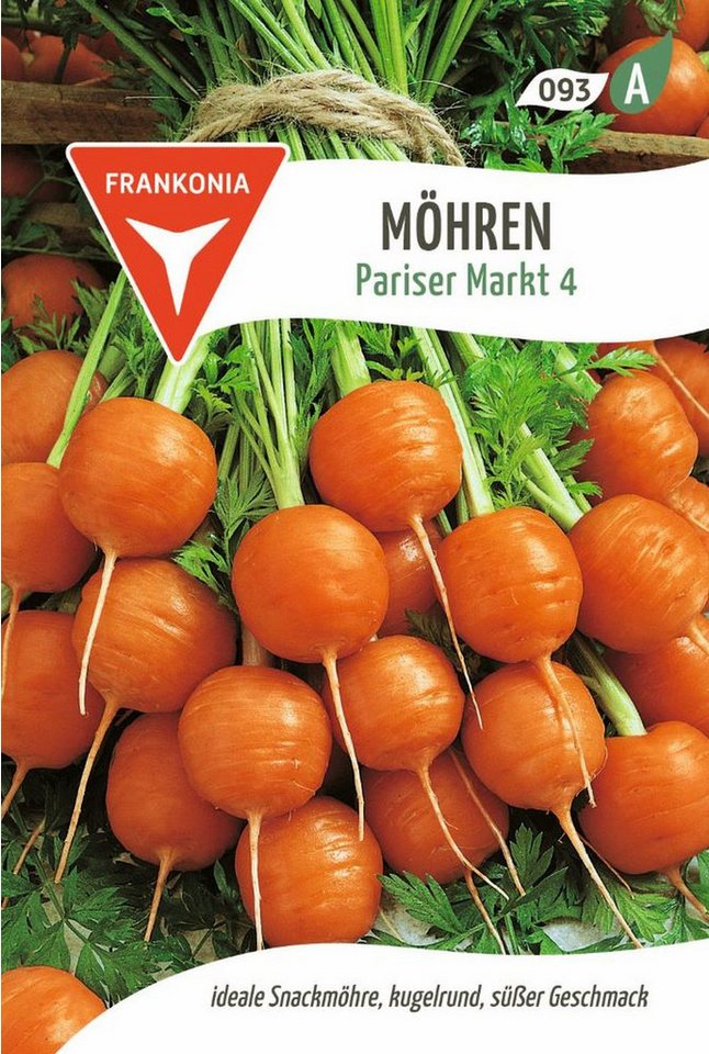 FRANKONIA Gemüsesamen Möhre, Pariser Markt 2 - Möhren-Samen Saatgut Samen, Daucus carota