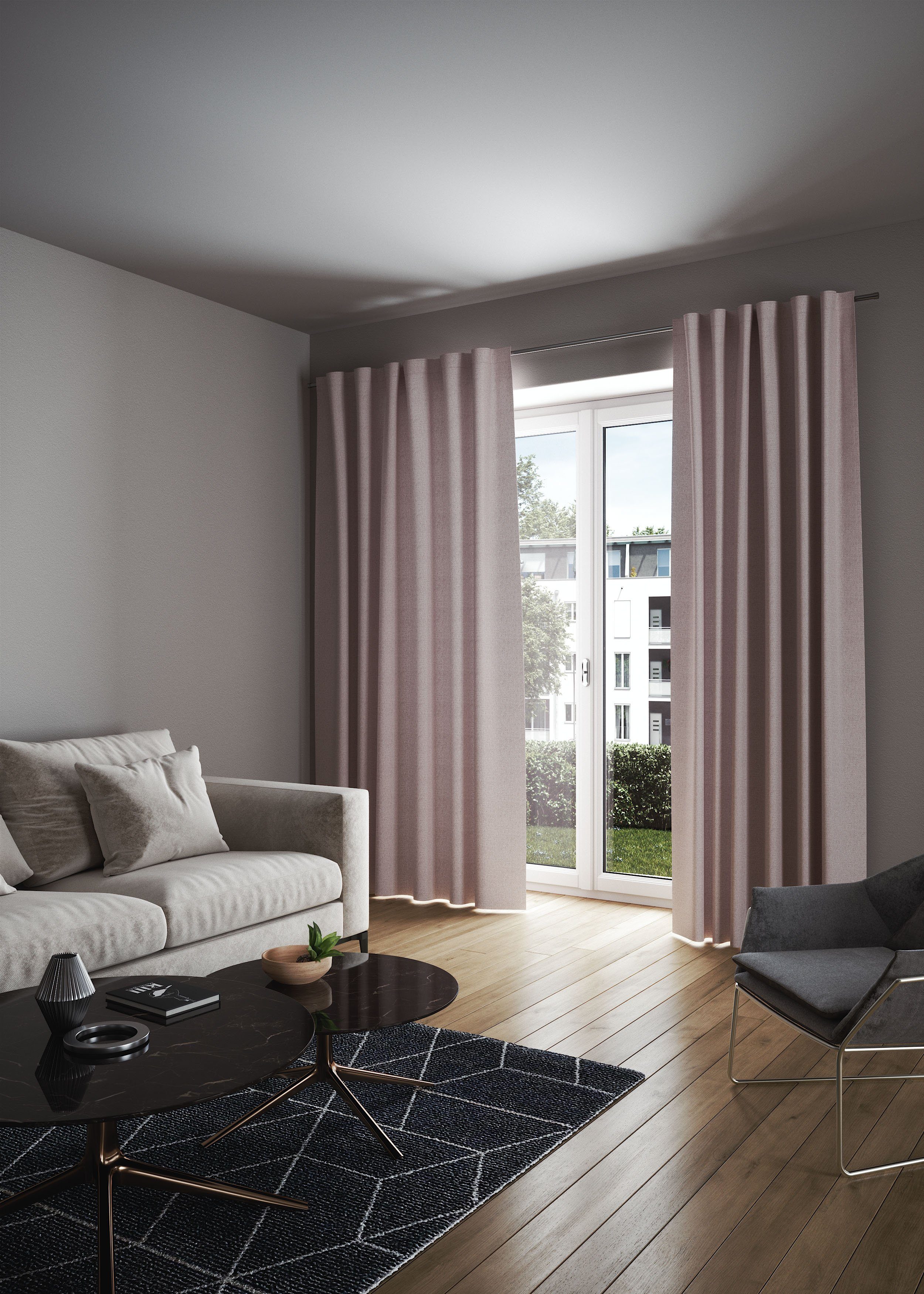 my home Vorhang LONDON, verdeckte Schlaufen günstig online kaufen