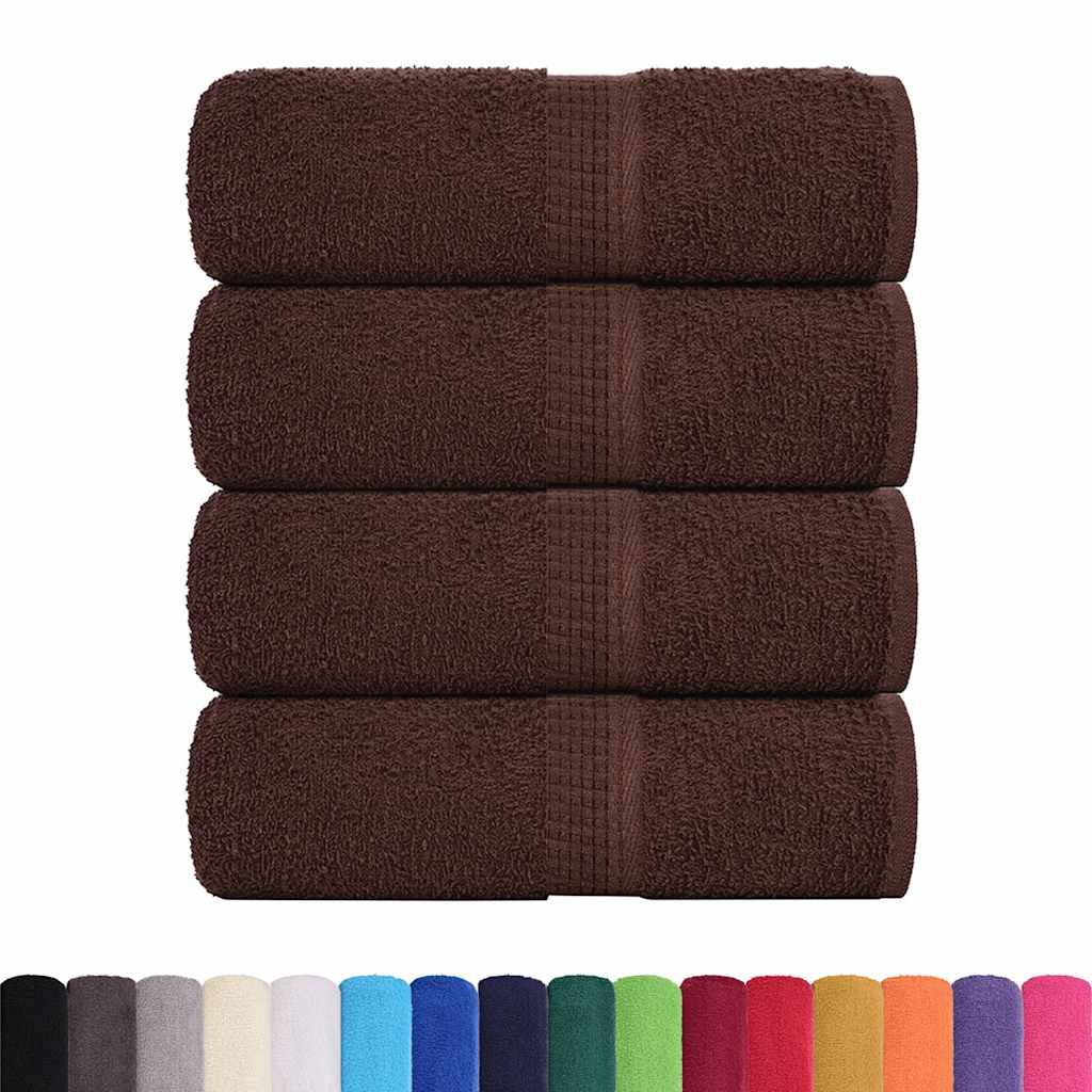 vidaXL Handtuch Seiftücher 4 Stk. Braun günstig online kaufen