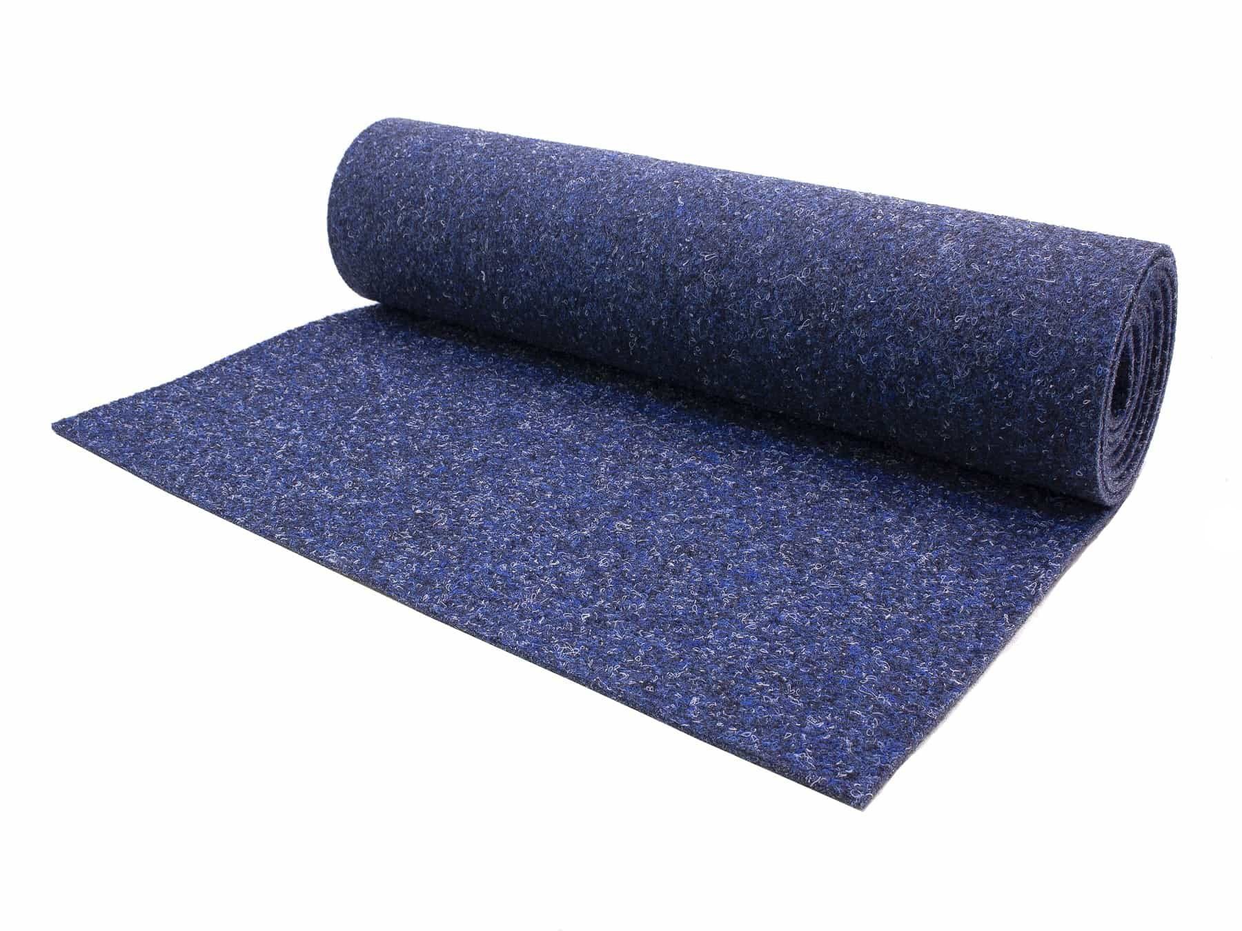 dunkelblau meliert, & Nadelvlies, 5,2 Flachgewebe, Höhe: Textil, MERLIN, strapazierfähig Nadelvliesteppich robust rechteckig, mm, in besonders Primaflor-Ideen