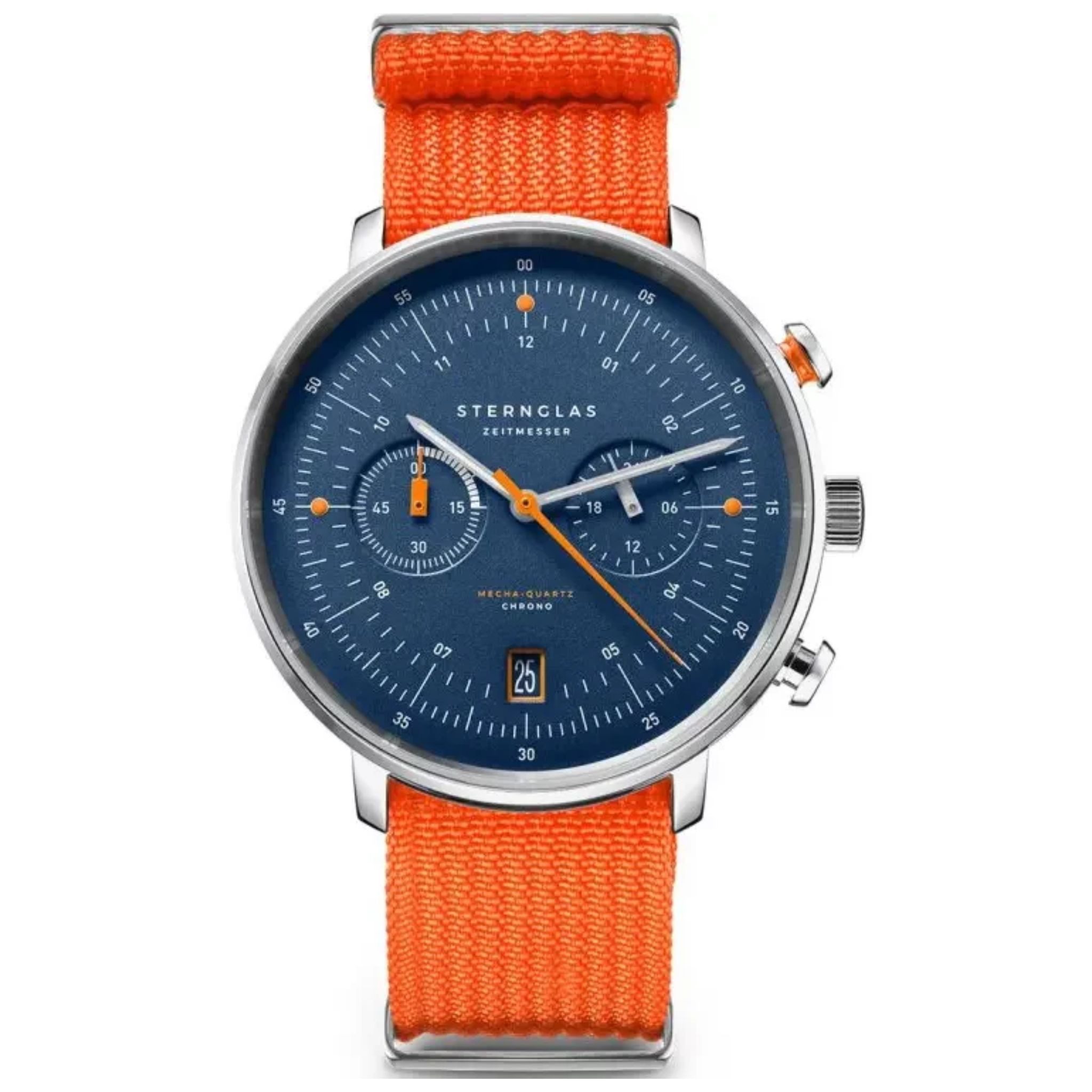 STERNGLAS Quarzuhr Sternglas Chrono S01-HC06-FI02 - blaues Zifferblatt
