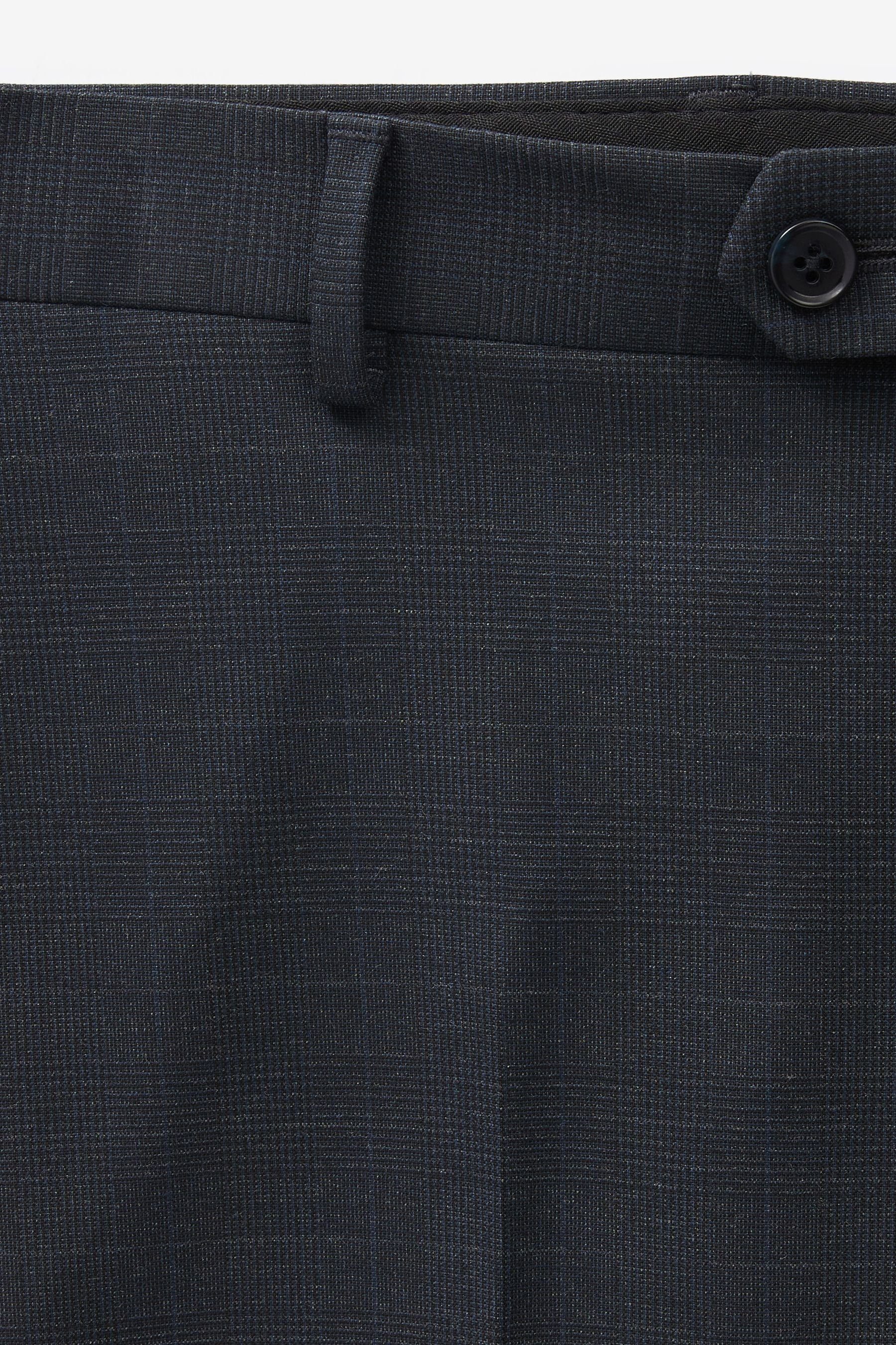 Hahnentrittmuster: Navy Hose Next (1-tlg) Anzughose mit Anzug
