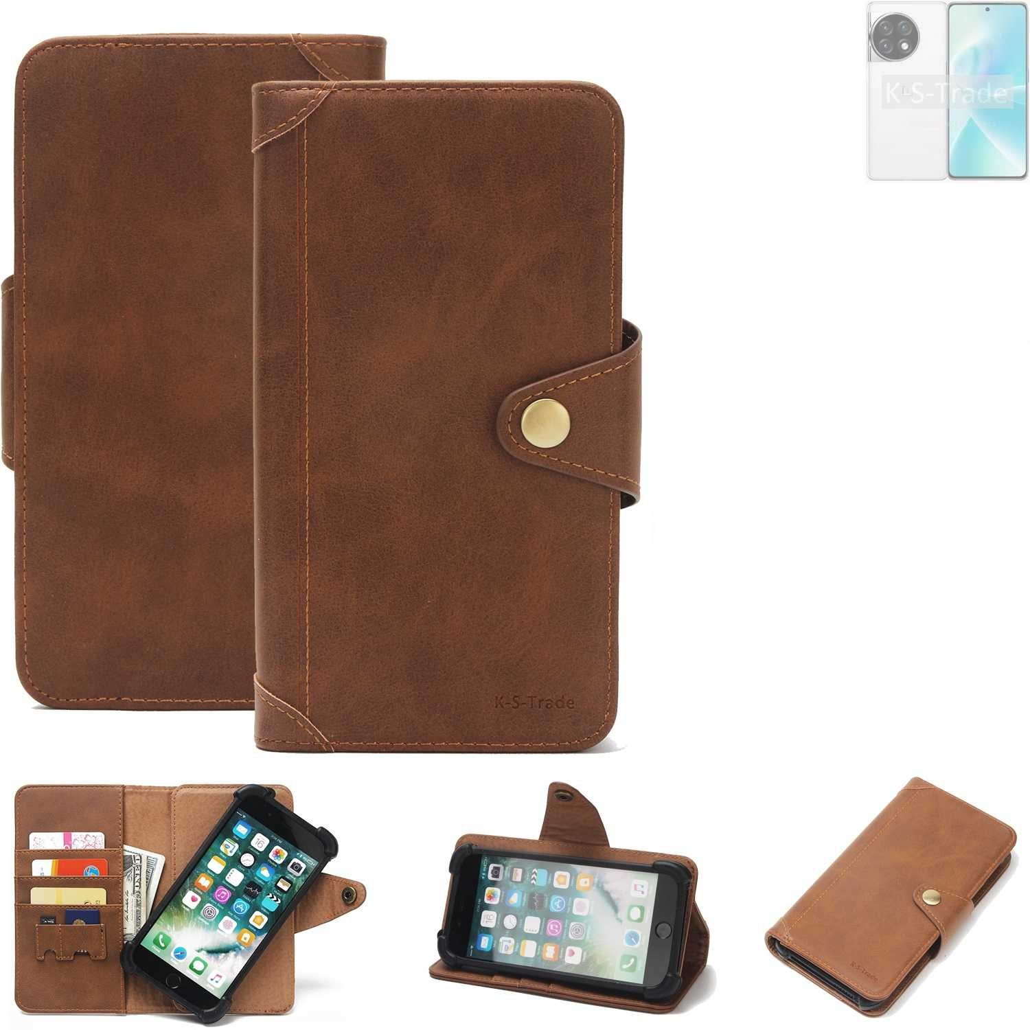 K-S-Trade Handyhülle für OnePlus 12R, Handyhülle Schutz Hülle Walletcase Bookstyle Tasche Case