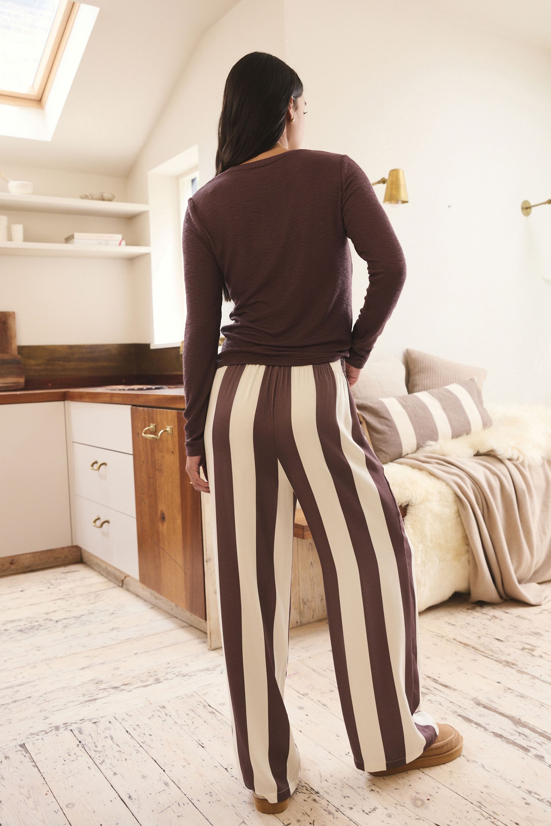 Next Pyjama Langärmeliger Schlafanzug mit Streifen (2 tlg) günstig online kaufen