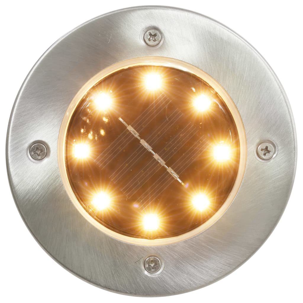 vidaXL Außen-Wandleuchte Solar-Bodenleuchten Stk. LED 8 RGB-Lichtfarbe
