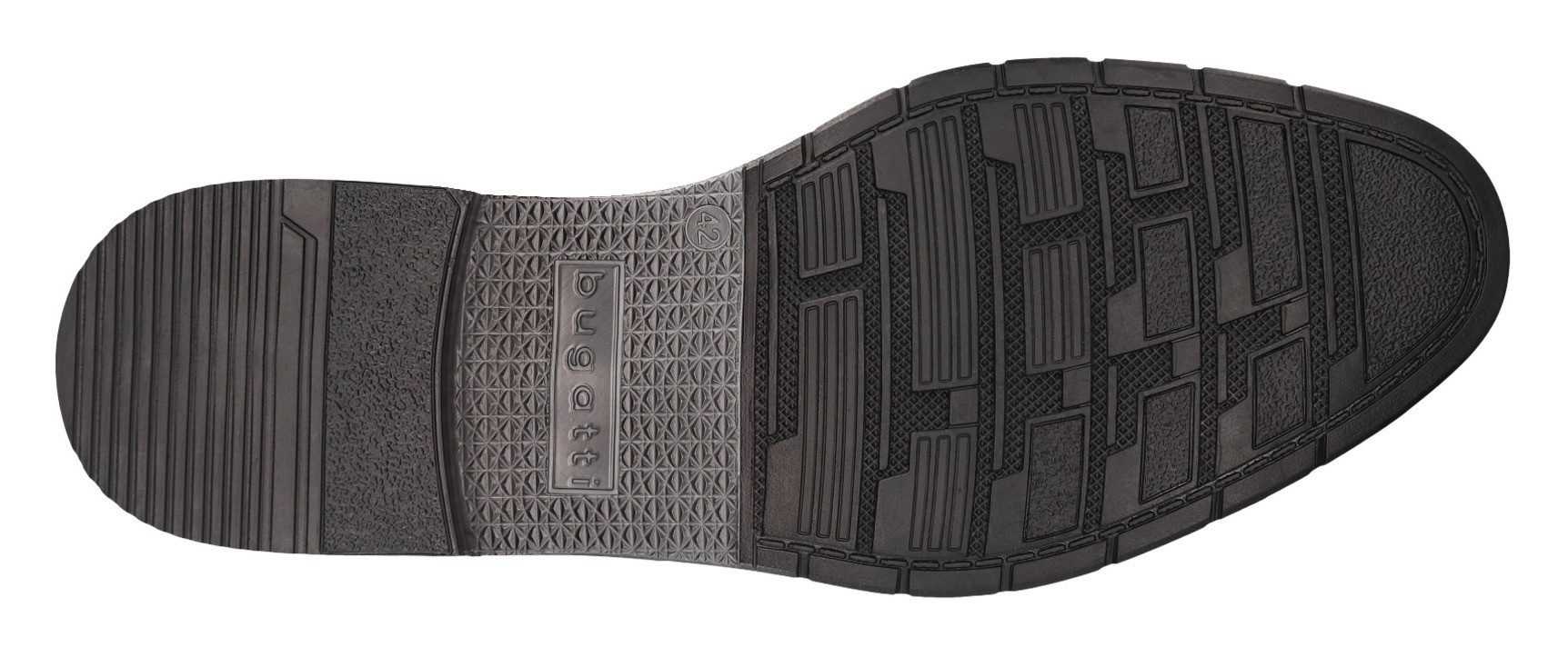 bugatti Schnürschuh Anzugschuh, Business Halbschuh mit bequemen Stretcheinsatz