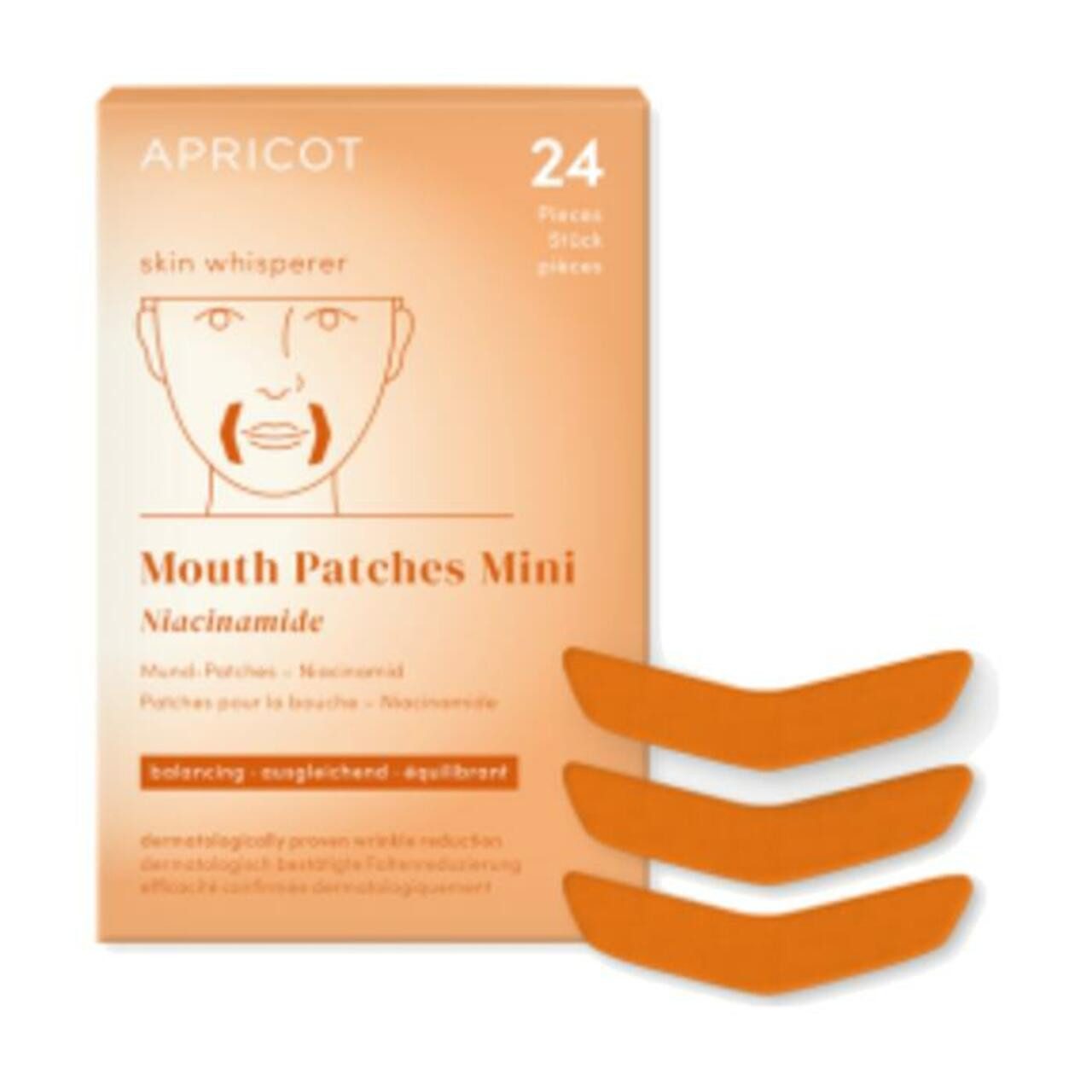 APRICOT Beauty Anti-Aging-Creme Mini Mouth Patches Niacinamide ''skin whisperer'', vegan