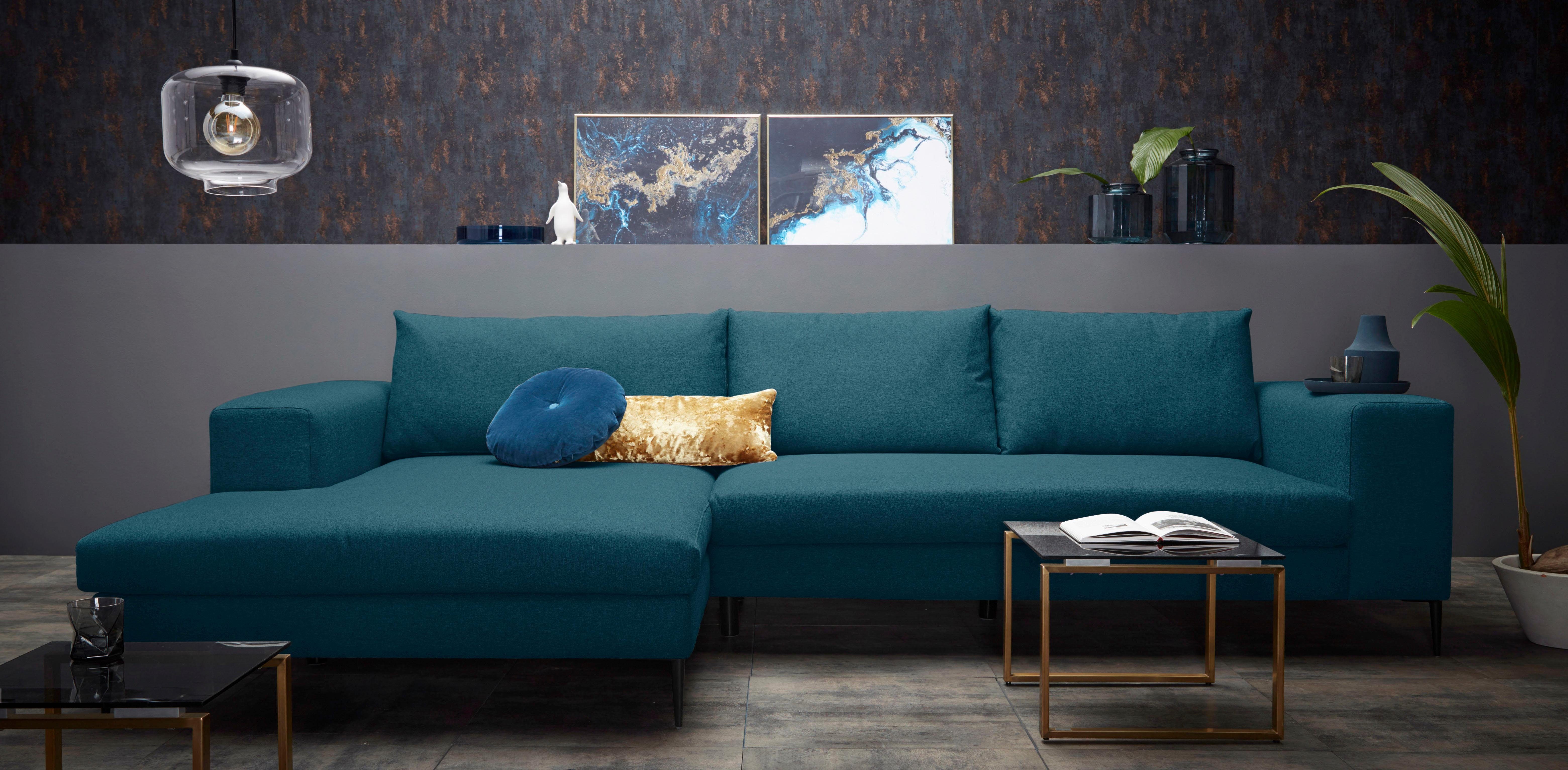 Ecksofa Aurora, L-Form, mit extra breiter Recamiere, 324 x 170 cm (BxT)