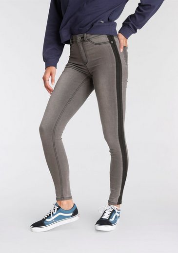 Arizona Skinny-fit-Jeans »Ultra Stretch« High Waist mit seitlichem Streifen