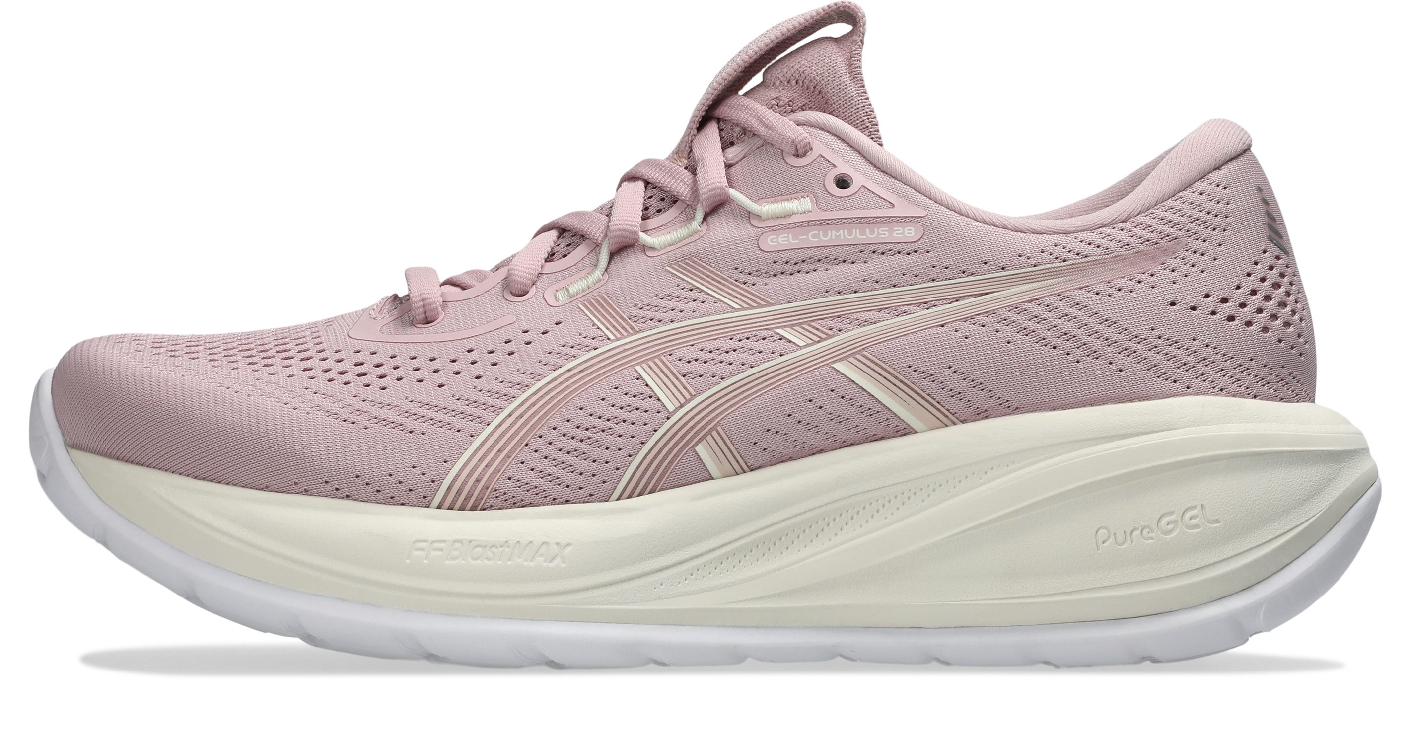 Asics GEL-CUMULUS 28 Laufschuh sportlicher Stil, leicht profiliertes Laufsohlenprofil, Schnürung