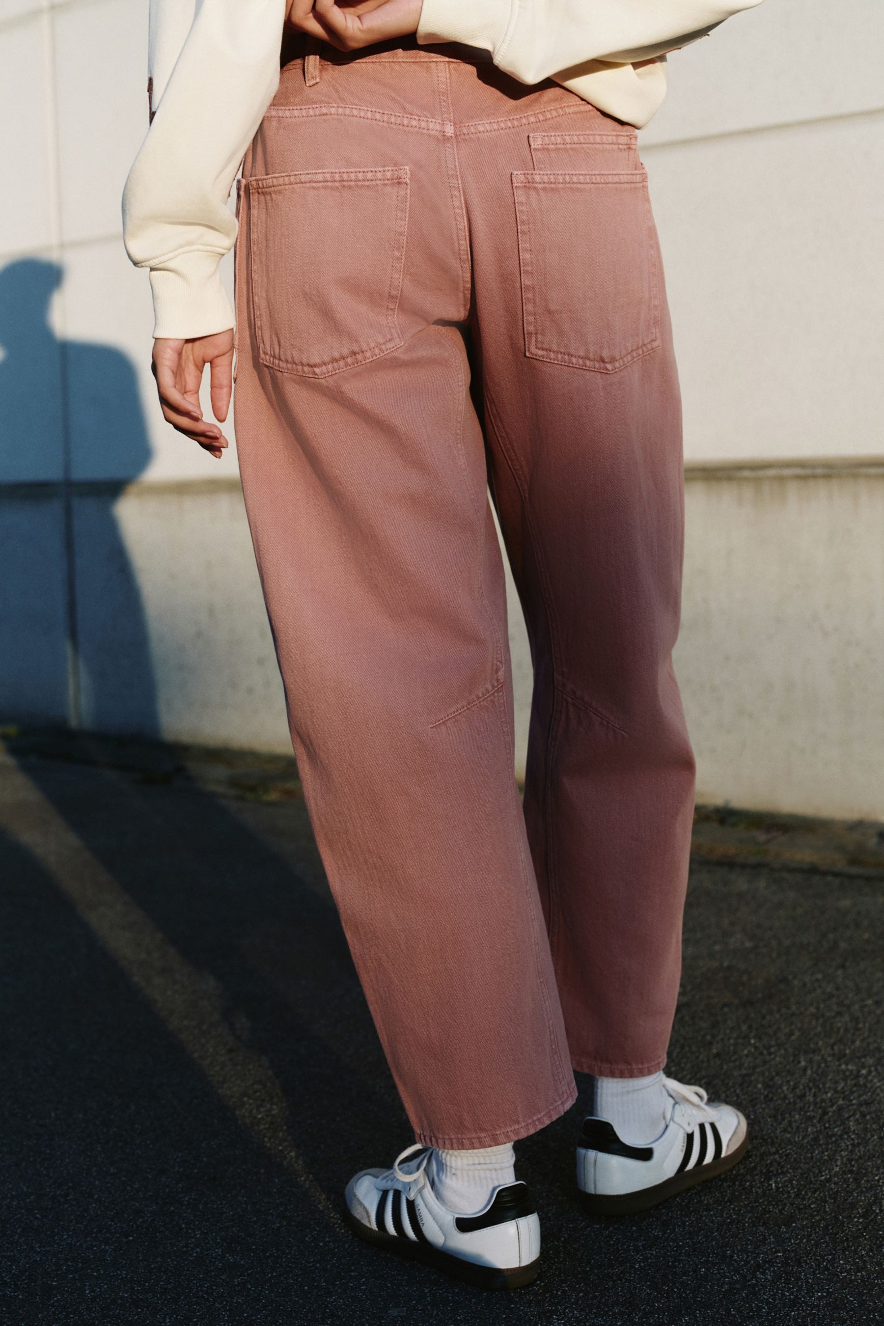 Next Weite Jeans Barrel-Jeans mit zwei Taschen (1-tlg)