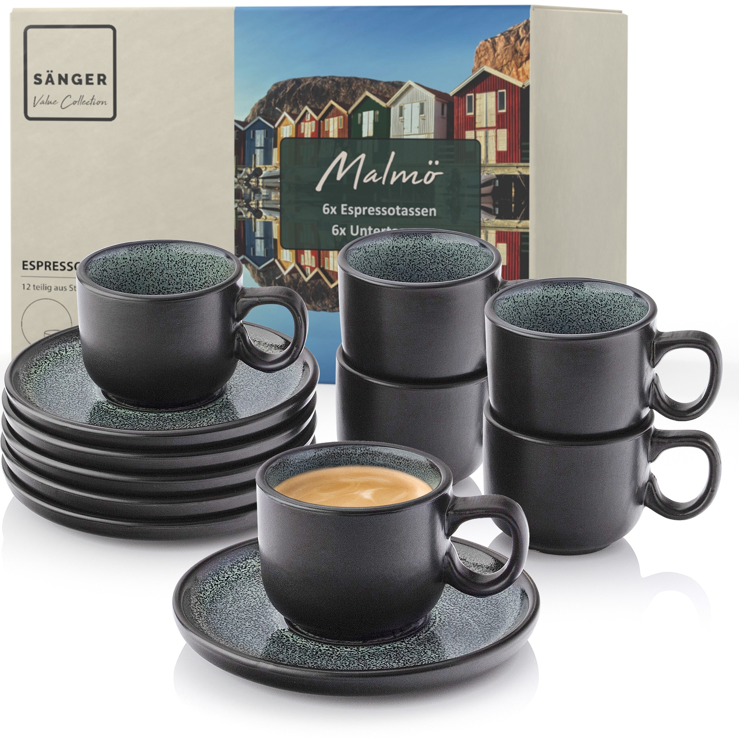 Espressotasse Set Malmö 12 tlg.