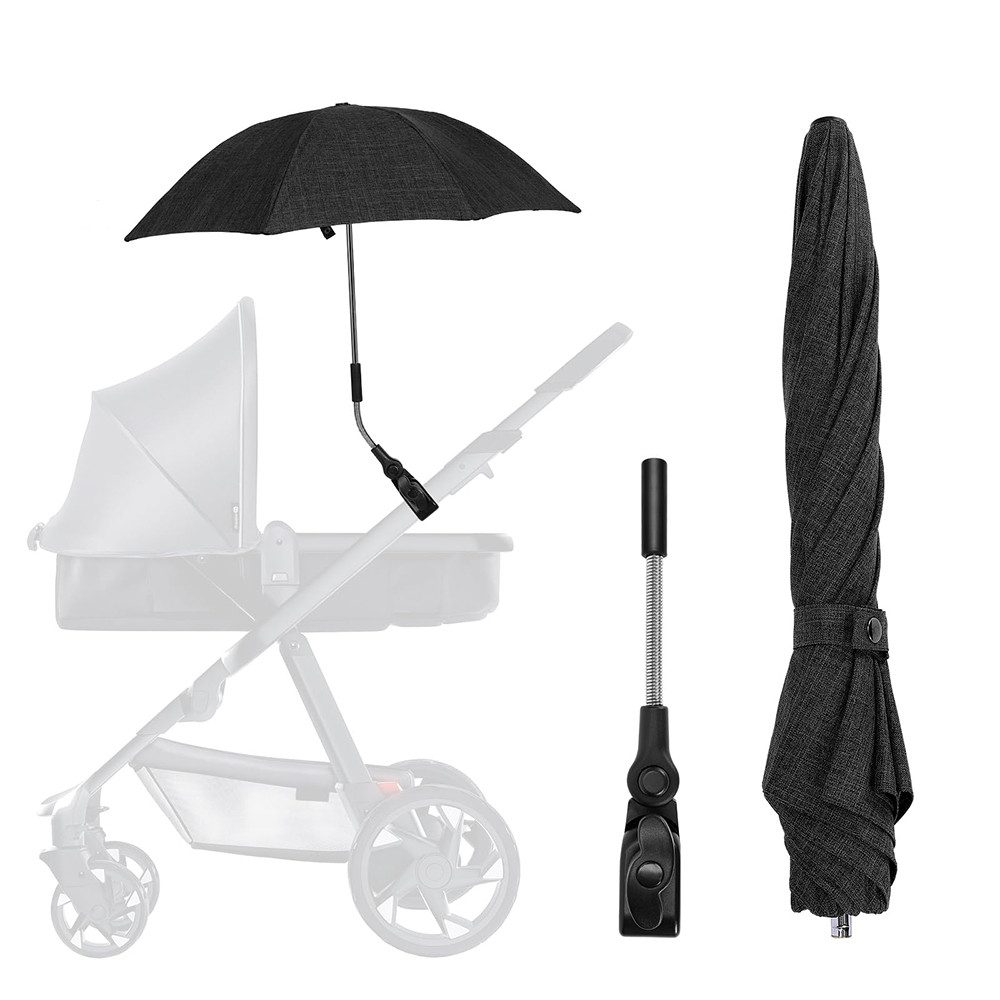 Partnerschirm Universal Sonnenschirm für Kinderwagen UV Schutz