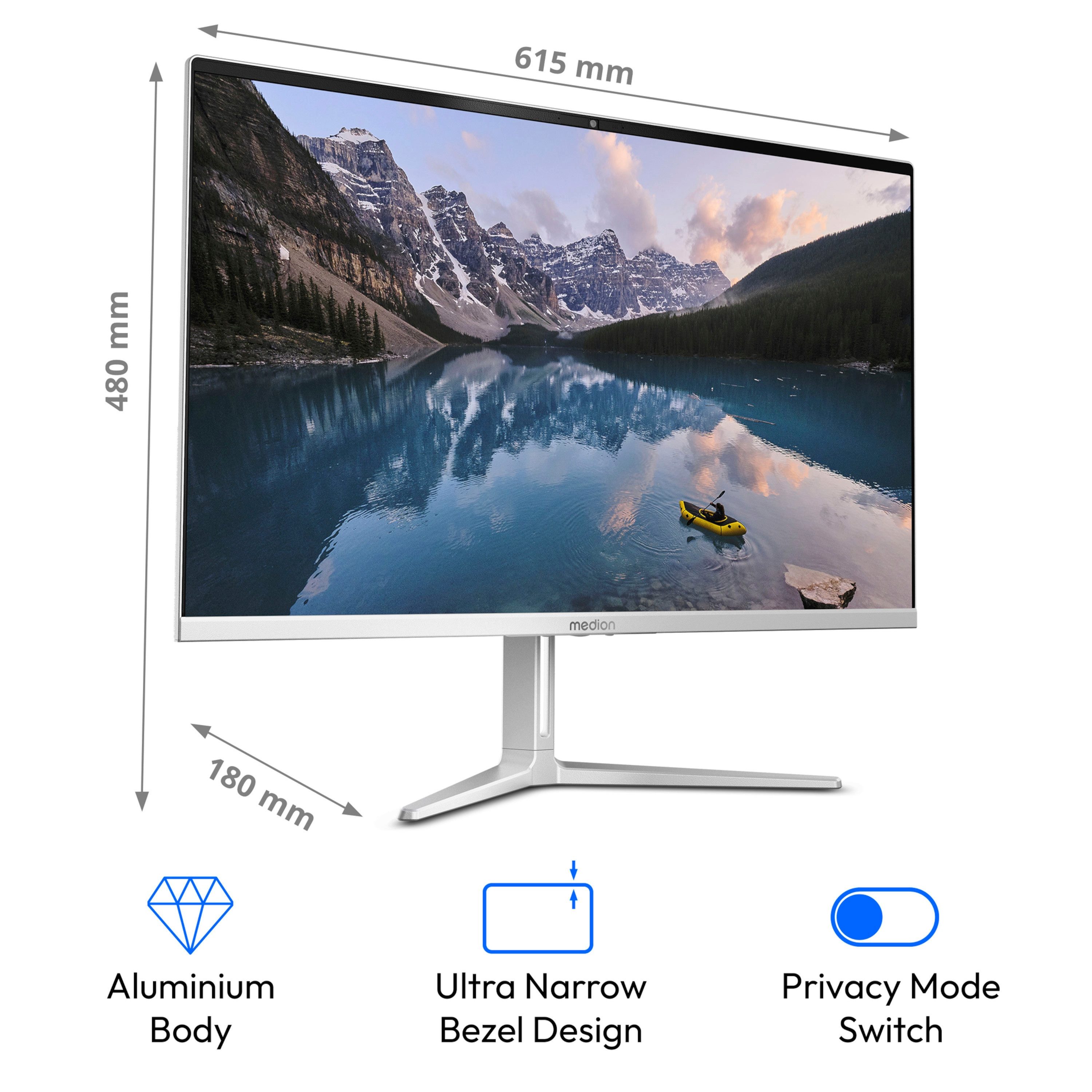 Medion® 27'' All-in-One PC MEDION Signium 27 S1 (MD600019) All-in-One PC (27 Zoll, Intel Core 7 240H, Intel® UHD, 32 GB RAM, 1000 GB SSD, Full-HD Display 60Hz, SIGNIUM_27_S1)