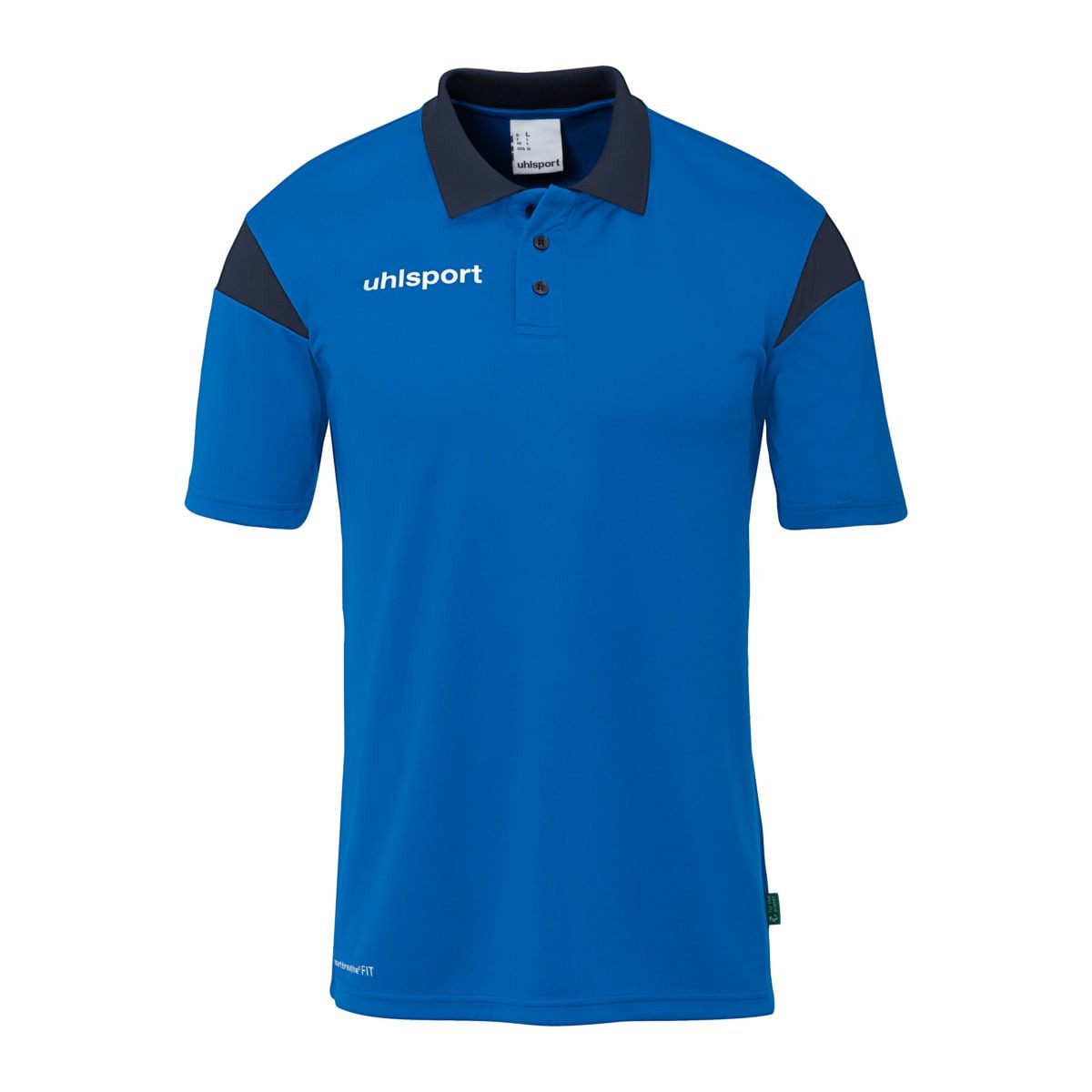 Poloshirt Squad 27 (100% rec. Polyester) azurblau/marineblau Kinder
