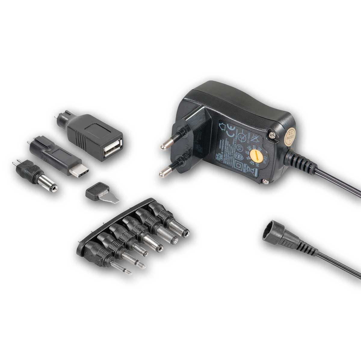 Maxtrack Universal-Netzteil 3V-12V max. 7,2W / 0,6A, USB-C Universal-Netzteil