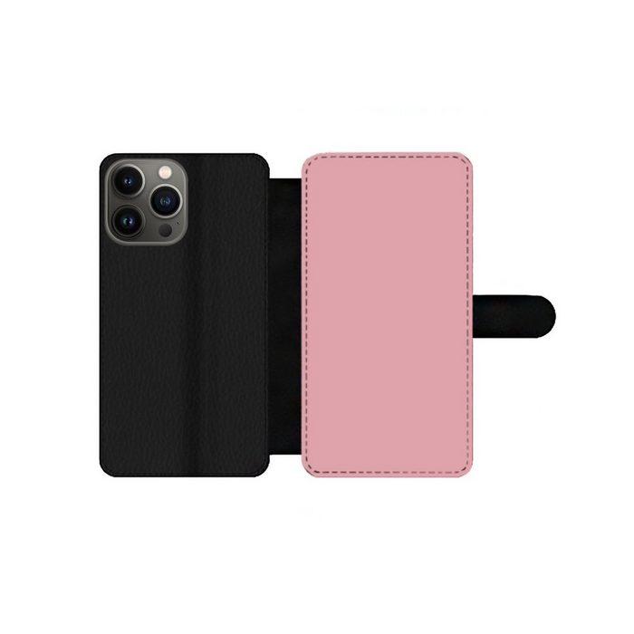 MuchoWow Handyhülle Rosa - Farben - Innenraum - Einfarbig - Farbe Handyhülle Telefonhülle Apple iPhone 13 Pro Max