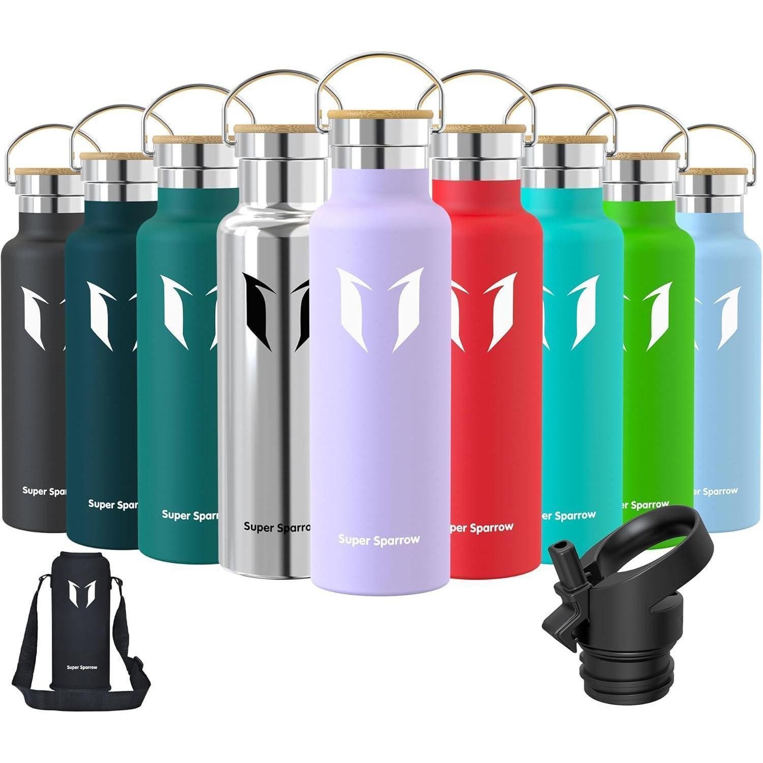 LuxusKollektion Thermoflasche Trinkflasche Edelstahl Auslaufsicher Thermoskanne 620 ml Lavendel