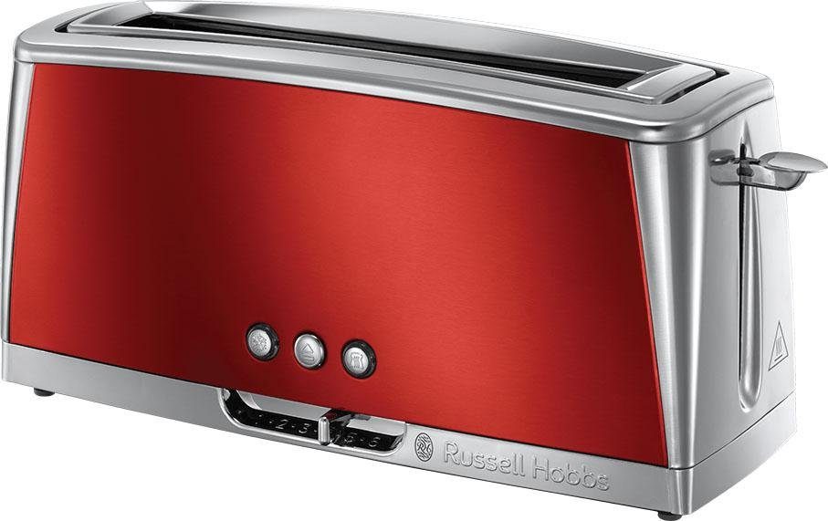 RUSSELL HOBBS Toaster Luna Solar Red 23250-56, 1 langer Schlitz, für 2  Scheiben, 1420 W