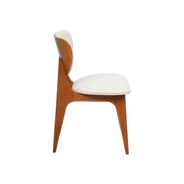 JVmoebel Esszimmerstuhl Moderner Weißer 6x Stühle Holzstuhl Einsitzer Stuhl ohne Armlehnen neu (6 St), Made in Europa
