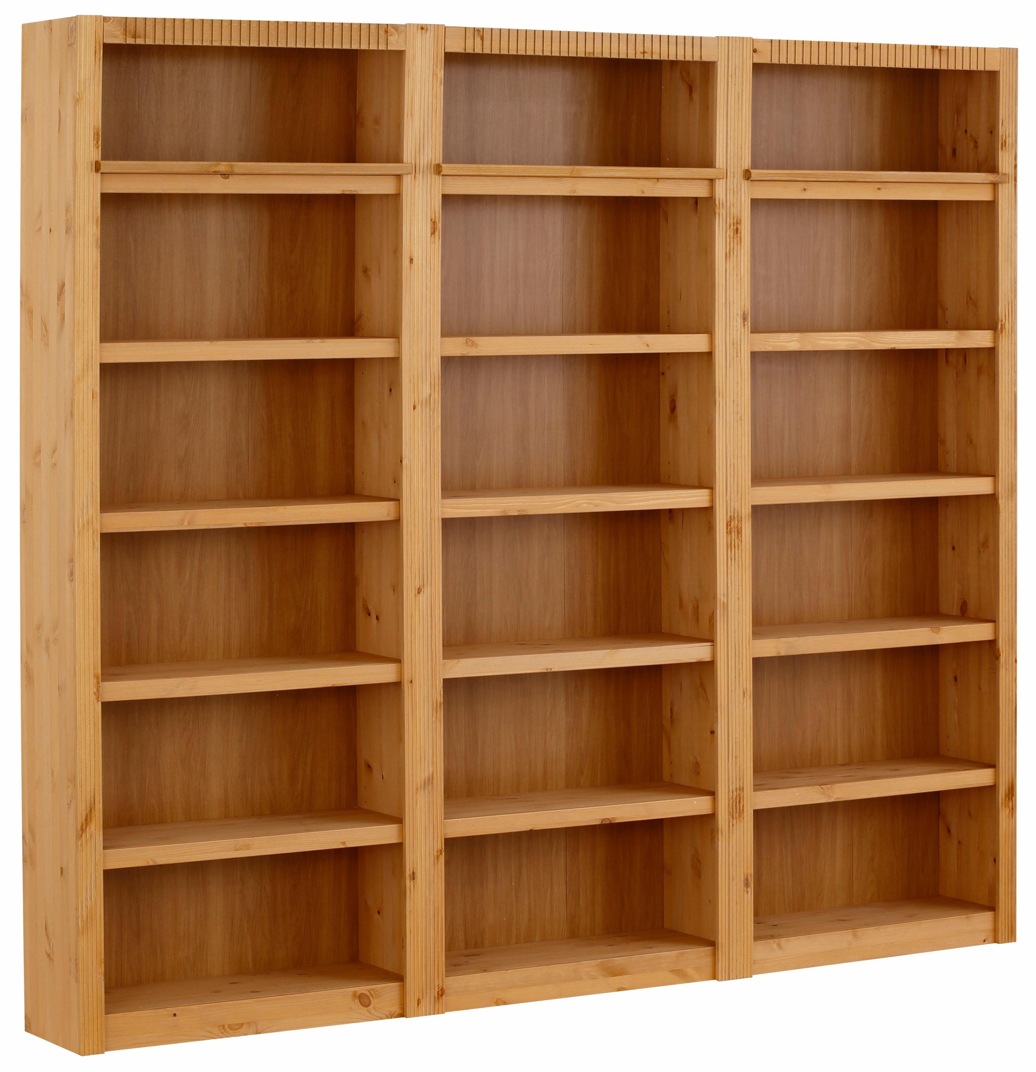 OTTO home Bücherwand Bergen, aus schönem massivem Kiefernholz, 3 tlg.