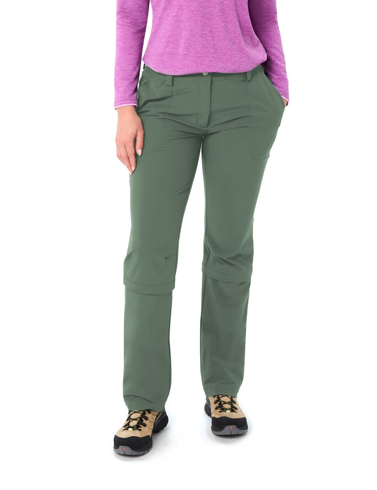 VAUDE Funktionshose Women's Farley Stretch ZO Capri Pants (1-tlg) schnellstrocknende und strapazierfähige Outdoor-Hose