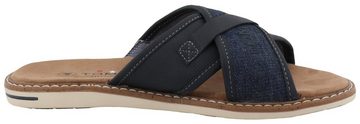 TOM TAILOR Pantolette, Sommerschuh, Schlappen, Poolslides, in Schuhweite G (weit)