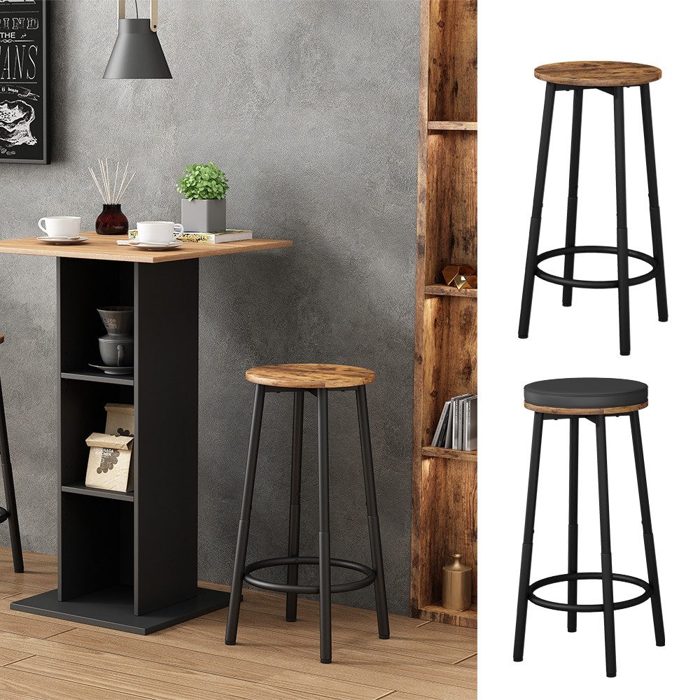 Vicco Barhocker Edmonton, Eiche rustikal, 31.5 günstig online kaufen