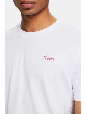 Esprit T-Shirt Baumwoll-T-Shirt mit Logo (1-tlg)