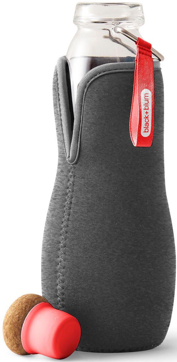 black+blum Trinkflasche Eau Good, auslaufsicher, Aktivkohlefilter für gesünderes Wasser, 650 ml