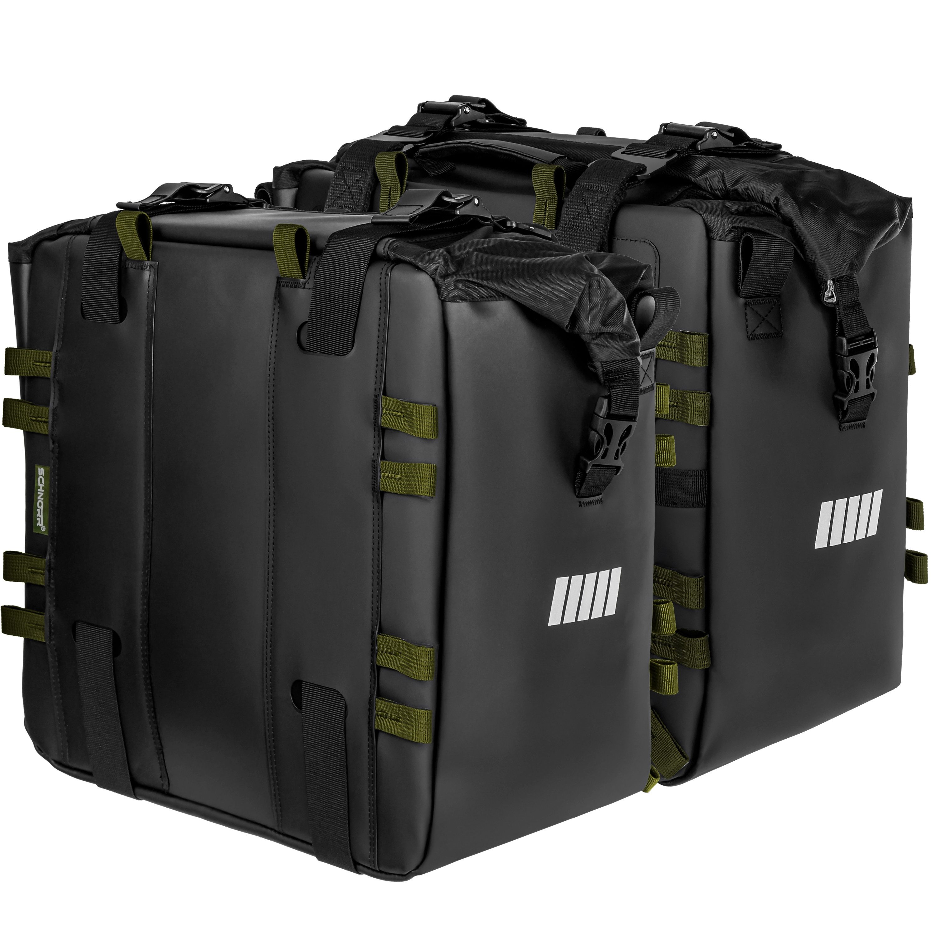 Gepäckträgertasche Motorrad Seitentaschen Set (2×38L) Softbags für Honda XL 750 Transalp