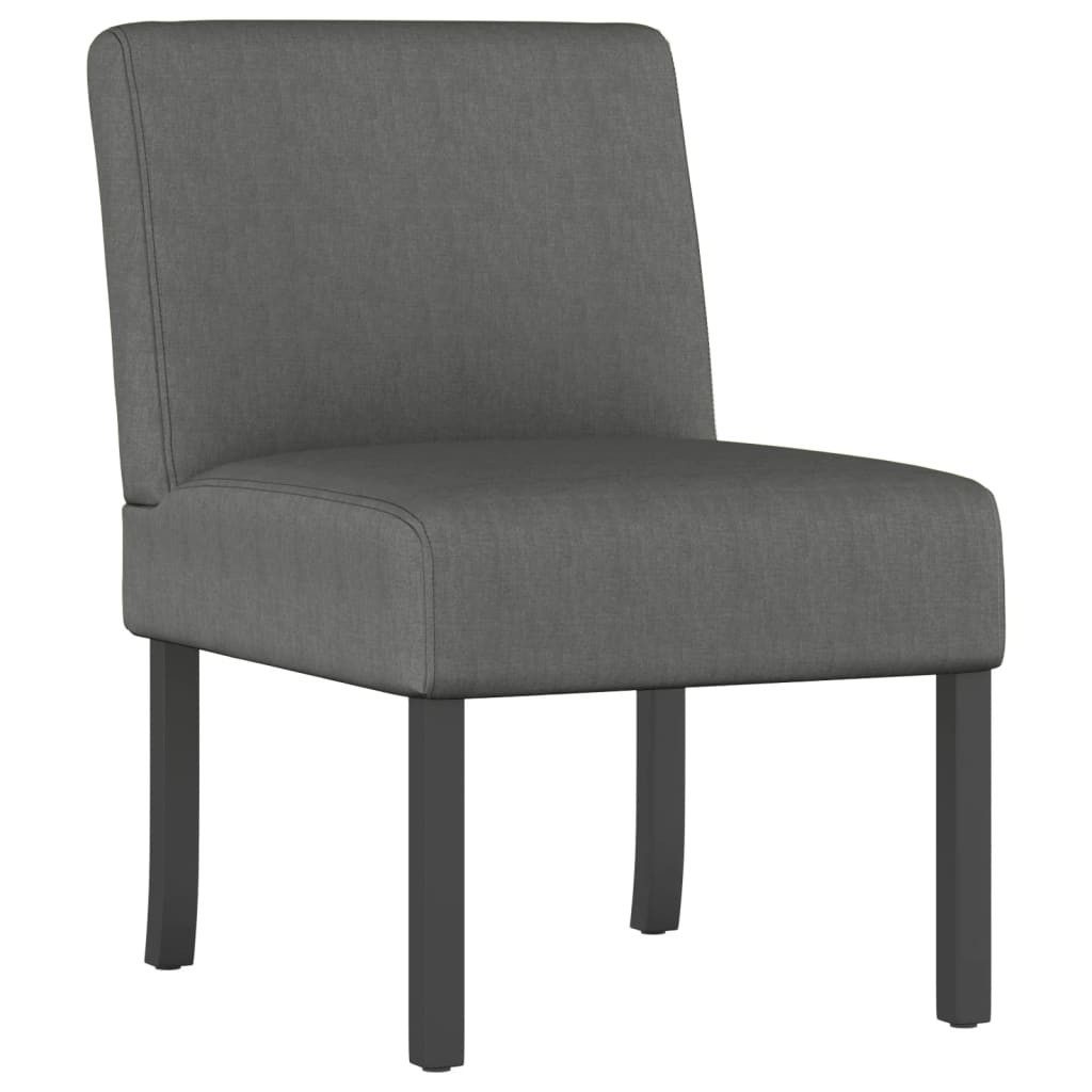 vidaXL Sessel Polsterstuhl Dunkelgrau Stoff (1-St)