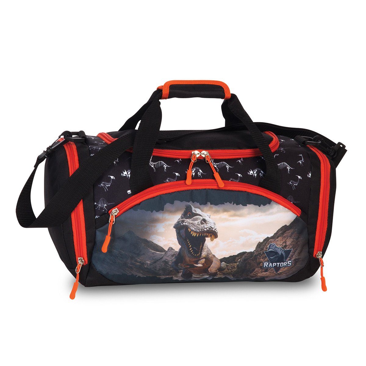 fabrizio® Kindergartentasche Raptors Sporttasche Kinder Dino T-Rex Reisetasche 20581-0102