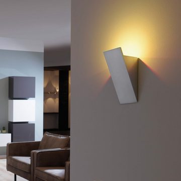 Paul Neuhaus Smarte LED-Leuchte LED Wandleuchte Q - WEDGE Smart Home RGB CCT, Smart Home, CCT-Farbtemperaturregelung, RGB-Farbwechsel, Memoryfunktion, mit Leuchtmittel, Wandlampe Works with Alexa, Fernbedienung APP