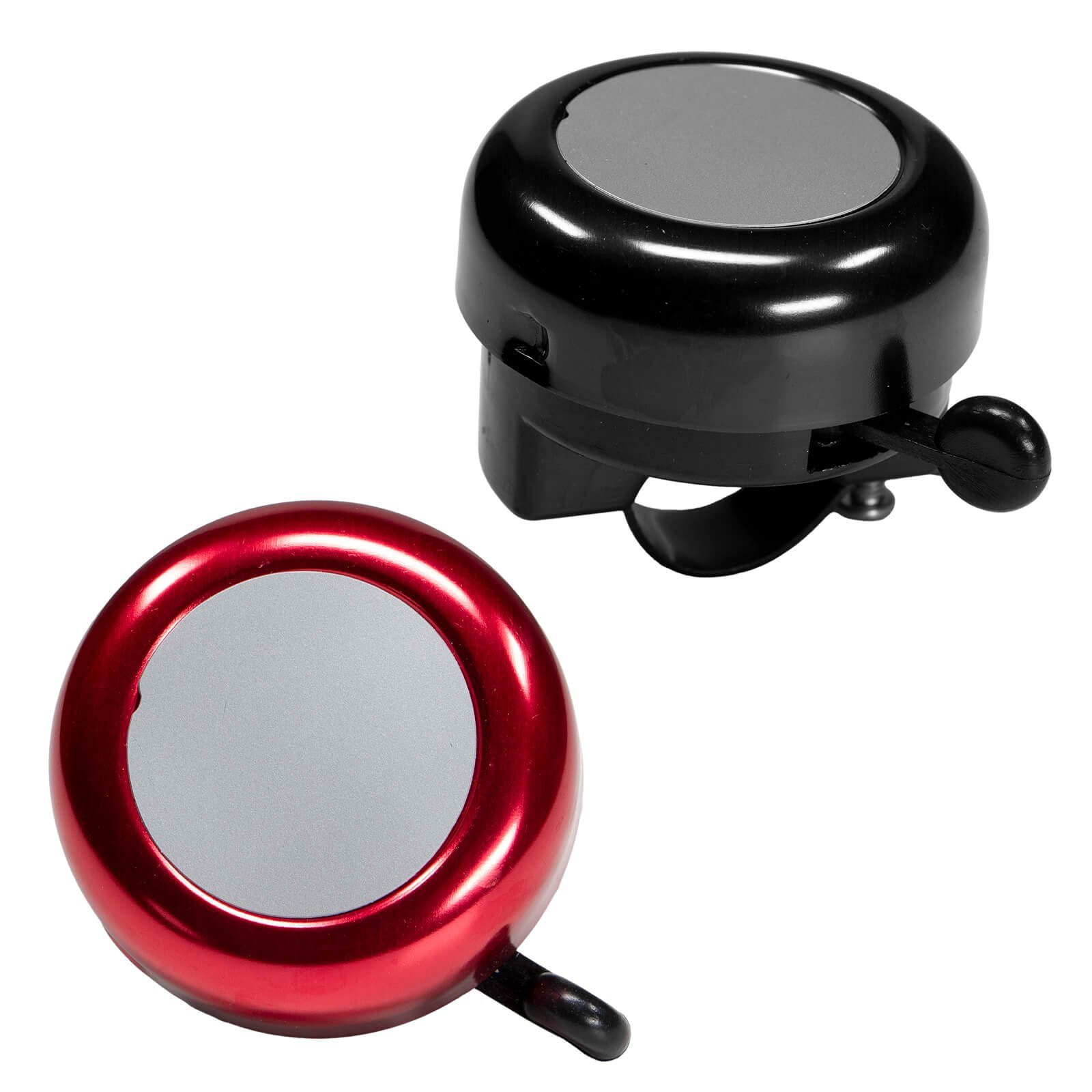 peveha24 Fahrradklingel 2er Set Fahrradklingel Lenker Fahrradglocke Farbe schwarz und rot, (2-tlg)