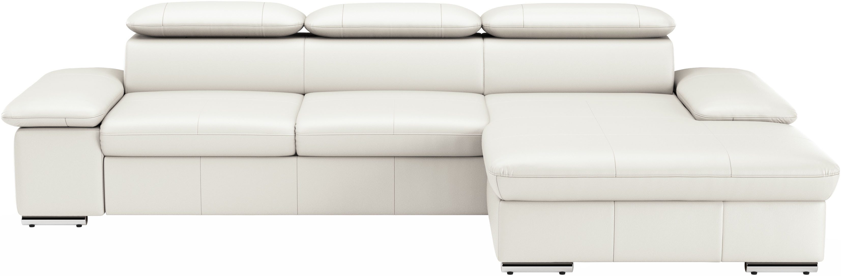 sit&more Ecksofa Valantine L-Form, B: 286 cm, mit Arm- & Kopfteilverstellung, optional mit Bettfunktion