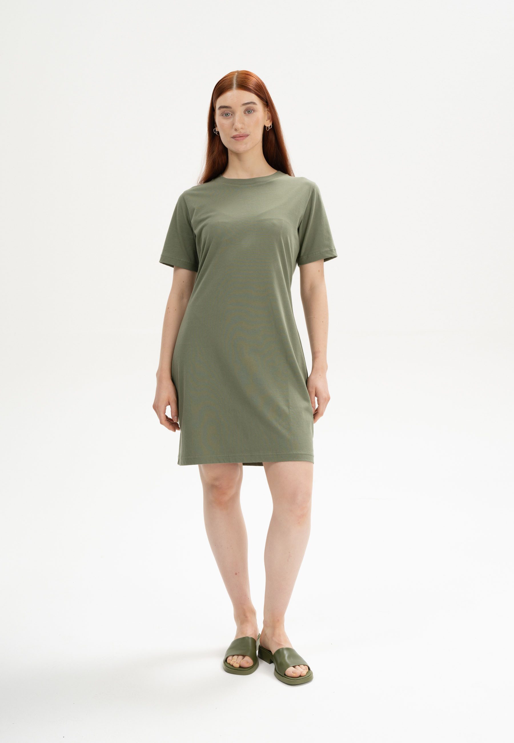 MELA Shirtkleid T-Shirt Kleid Style DARSHA Fein gerippter Kragen