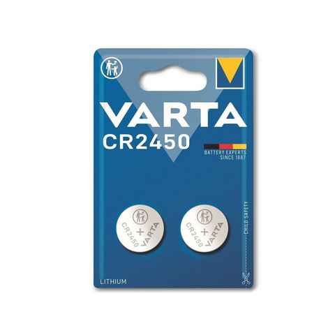 VARTA VARTA Knopfzelle Lithium, CR2450, 3V 2 Stück Knopfzelle