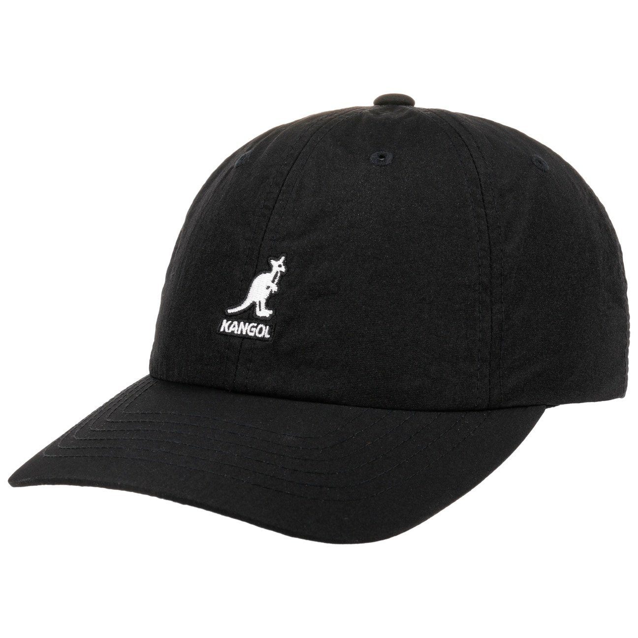 Kangol Baseball Cap (1-St) Basecap mit Schirm schwarz