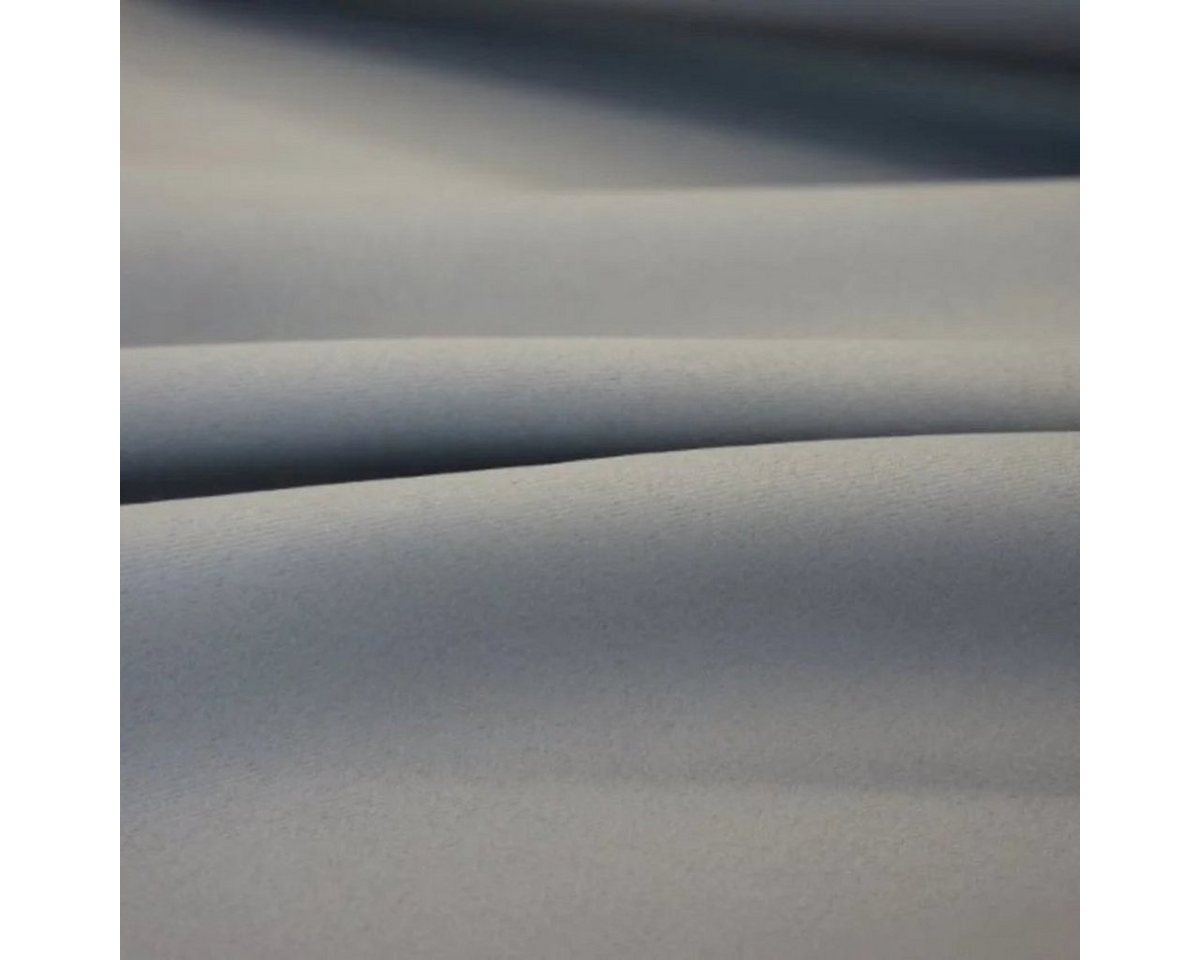 Thumbnail - Stofferia Stoff Verdunklungsstoff Dimout Uni Grau, Breite 140 cm, Meterware