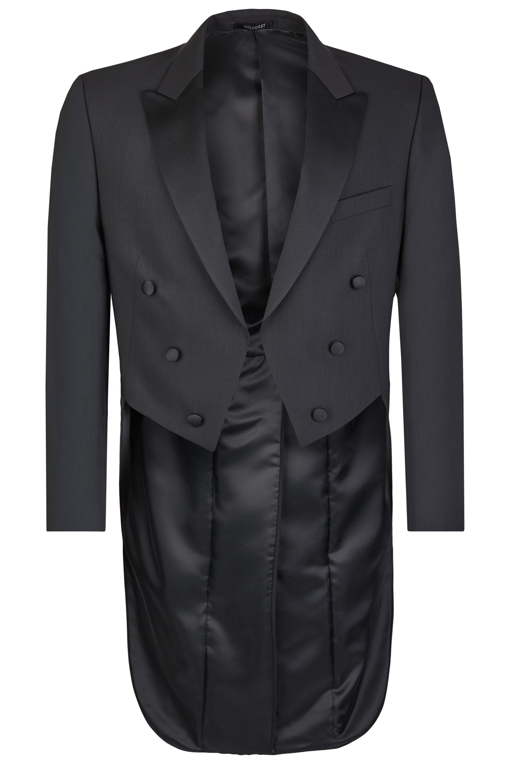 Wilvorst Frack-Anzug Wilvorst CLASSICs Herren Frack-Sakko Classic Fit Schwarz