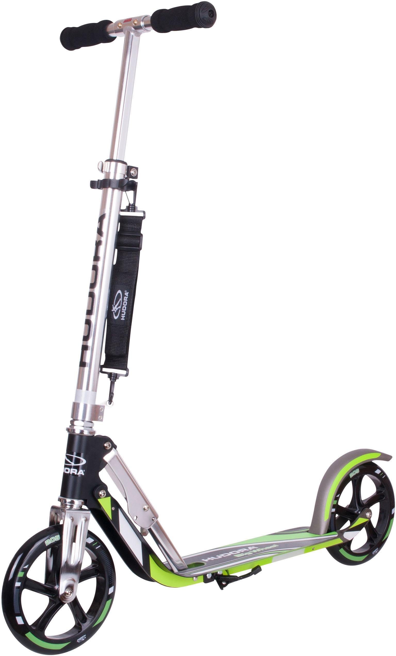 Hudora Scooter Big Wheel 205 schwarz, grün