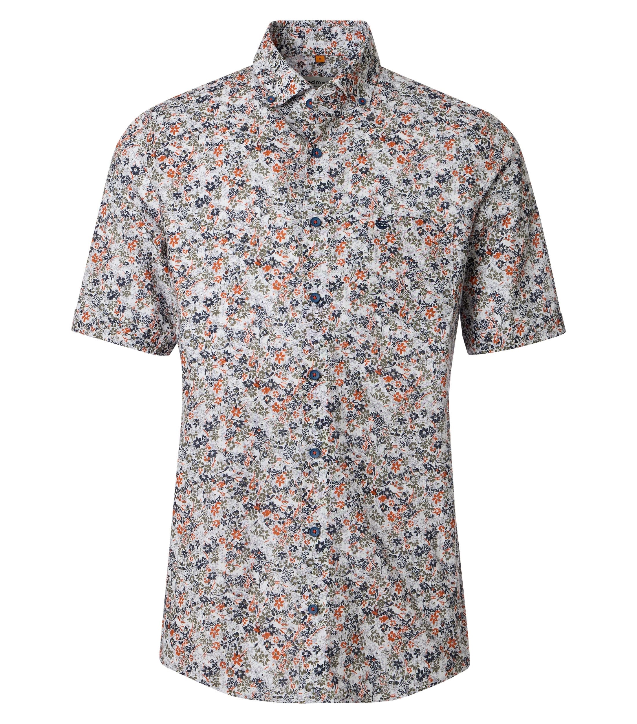 Redmond Kurzarmhemd Print Comfort Fit