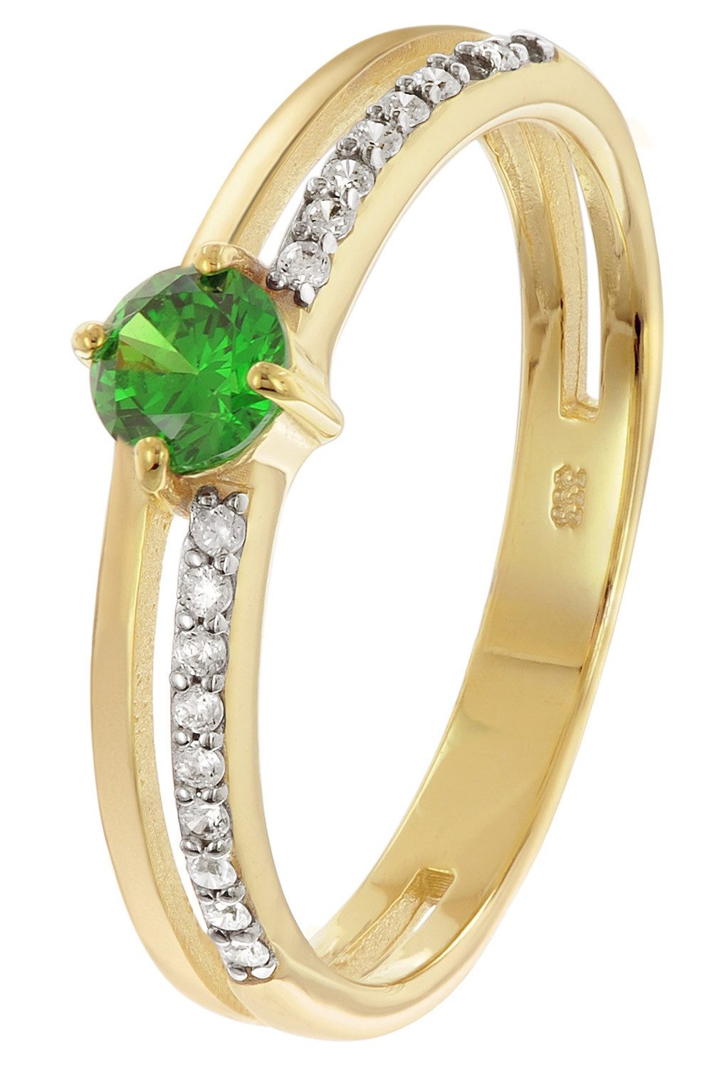 trendor Goldring Gold 333/8K mit synthetischem günstig online kaufen