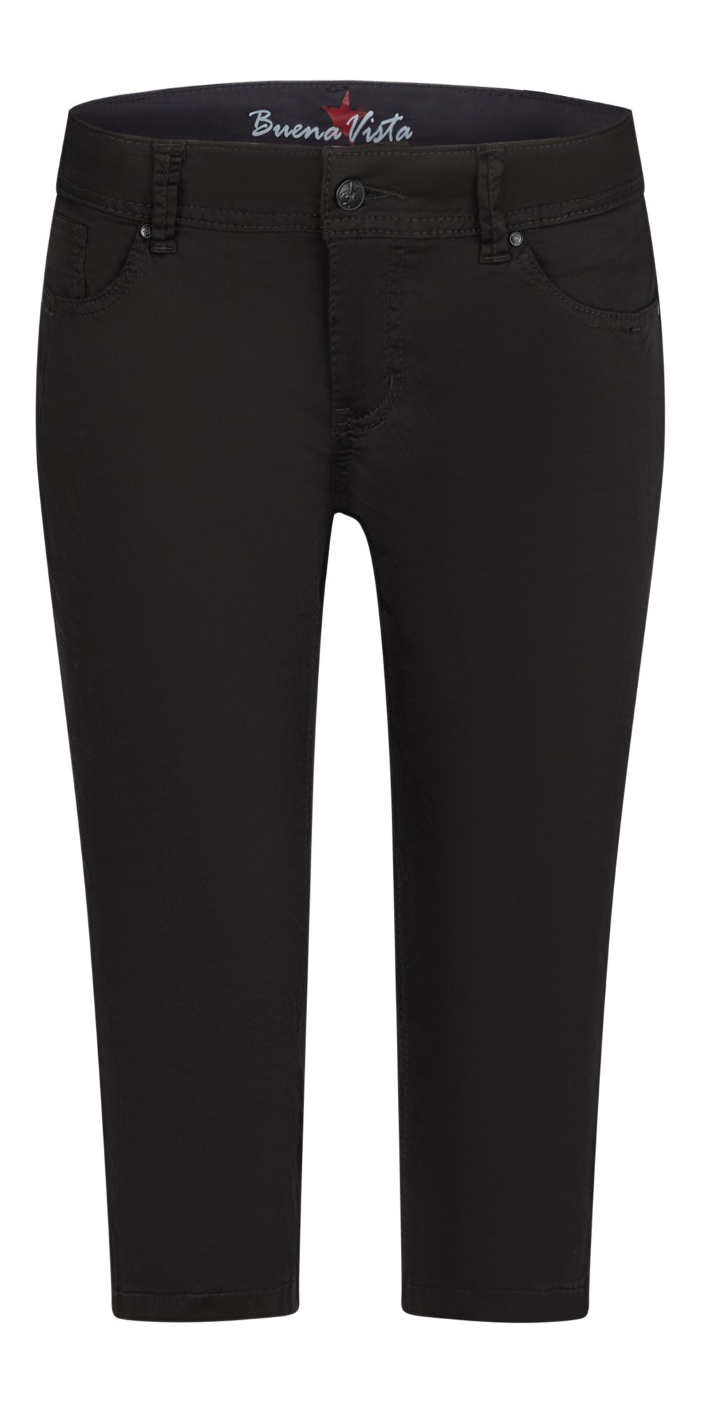 Buena Vista Stretch-Jeans BUENA VISTA MALIBU-ZIP CAPRI black 888 B5935 4003.014 - Stretch Twill
