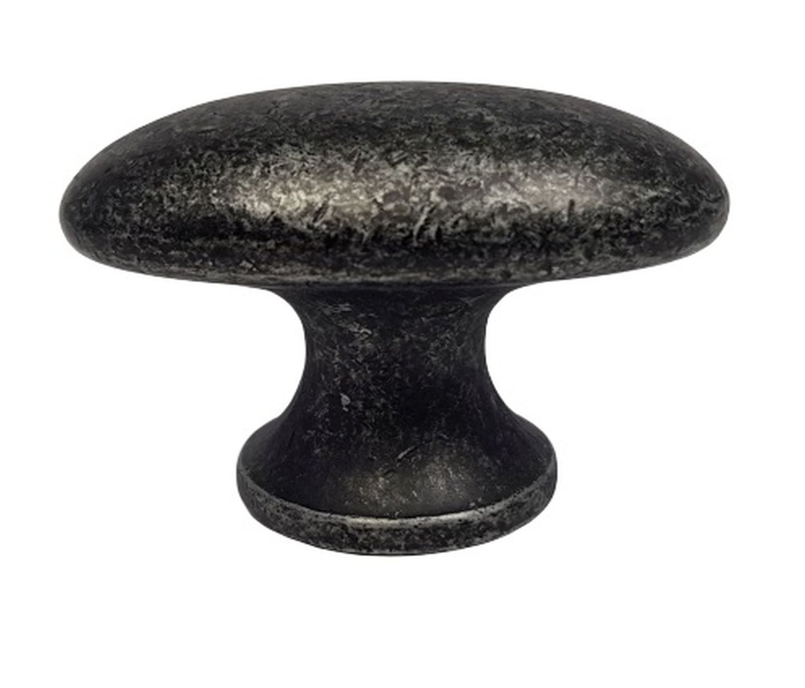 Möbelgriff Möbelknopf Schwarz antik, Türknauf BA 16mm, Schrankknopf massiv