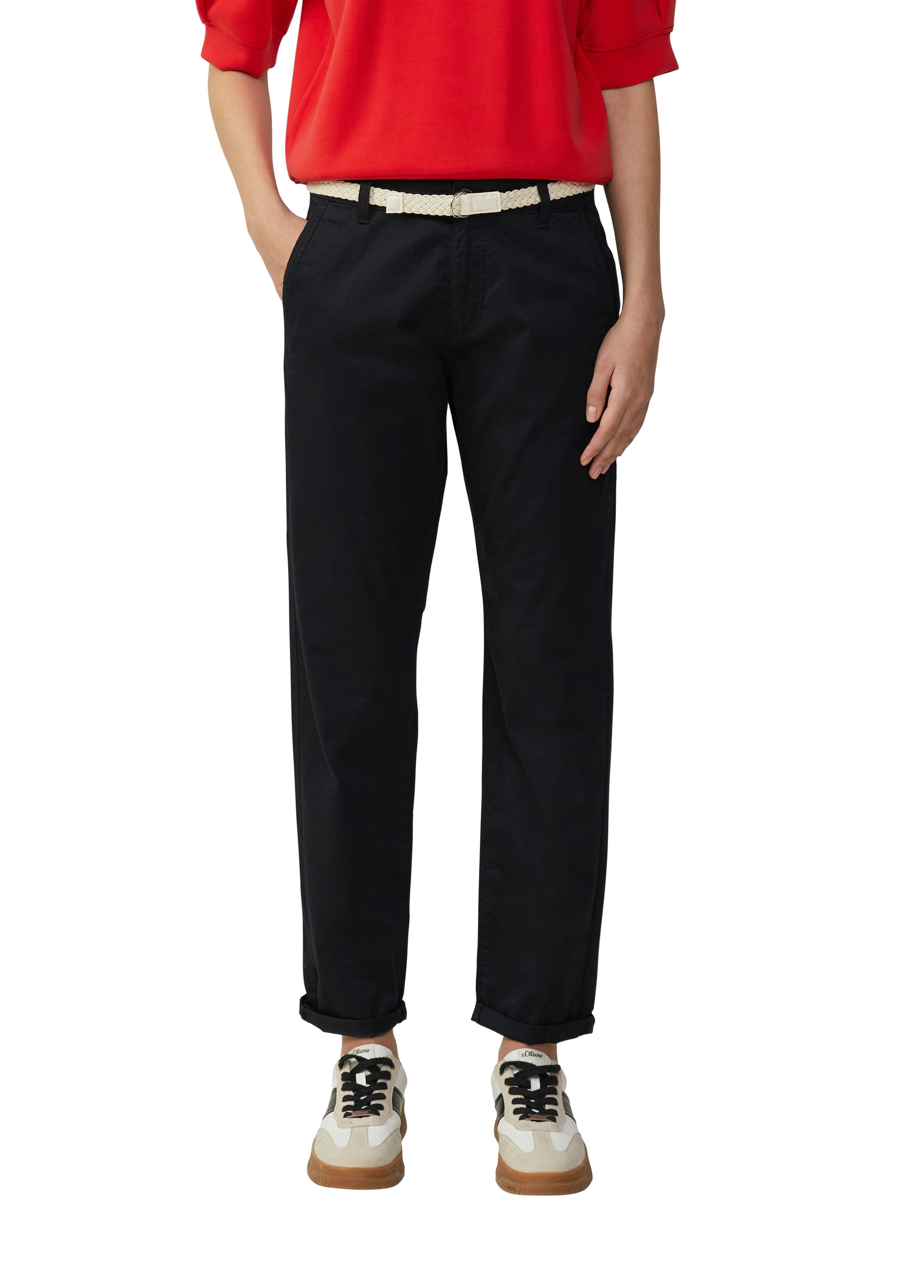 s.Oliver Chinohose (Set, 2-tlg) mit Gürtel günstig online kaufen