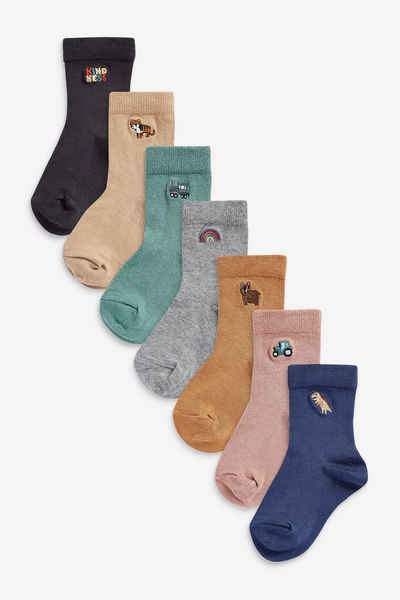 Next Kurzsocken Socken mit hohem Baumwollanteil, 7er-Pack (1-Paar)