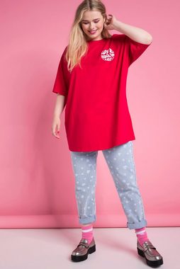 Studio Untold Rundhalsshirt Oversize-Shirt Writing-Prints Rundhals Halbarm