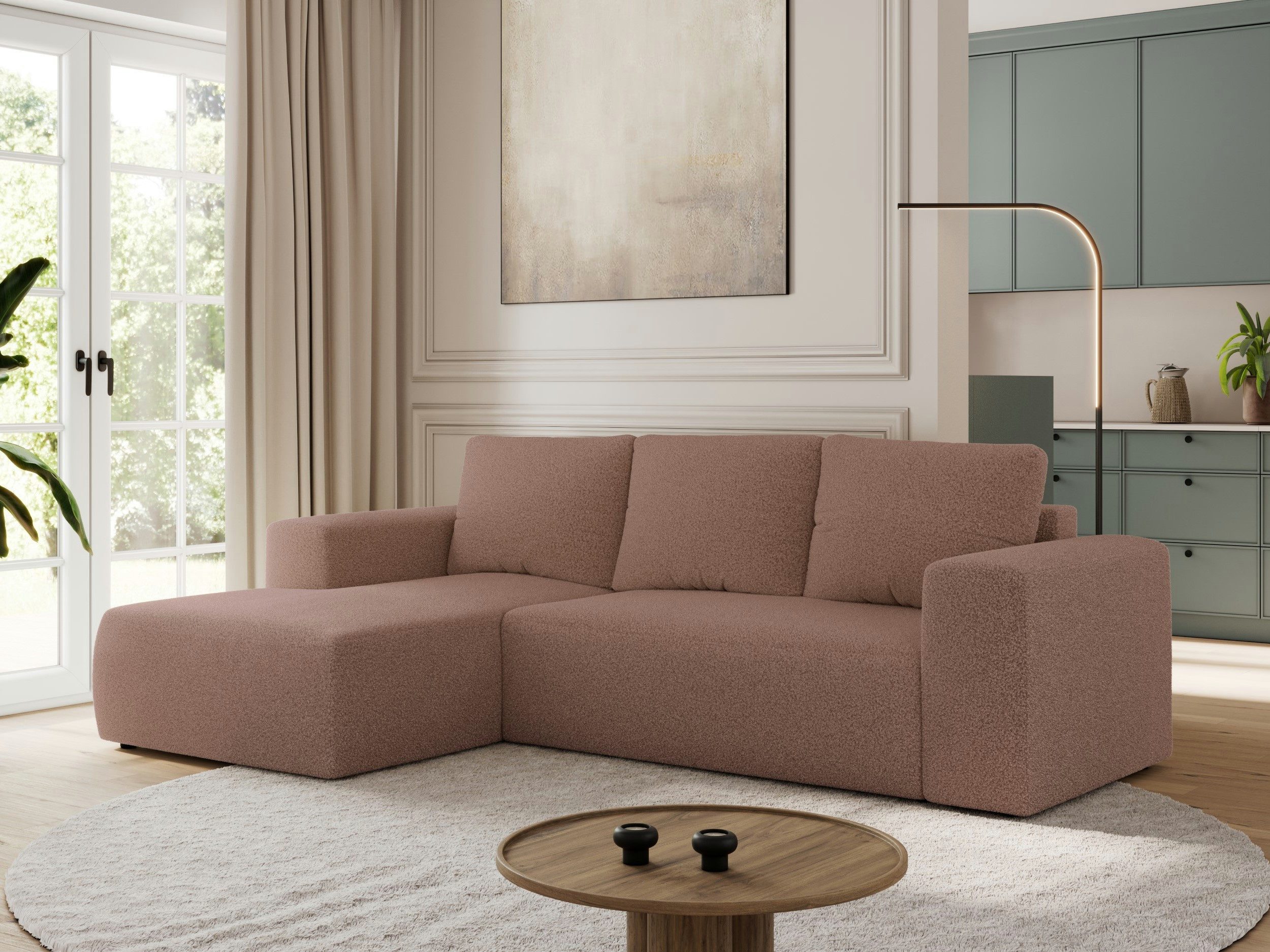MKS MÖBEL Ecksofa TRENTINO L, Set, L-förmige Ecke, T30-Schaum, lose Kissen, günstig online kaufen